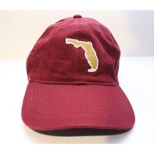 Florida Hat‎ Cap Strap Back Red Hat State Traditions One Size Adjustable